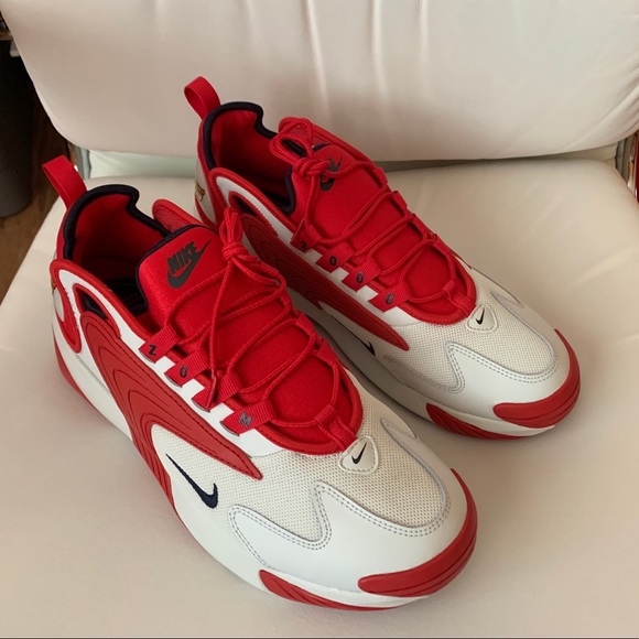 nike zoom 2k off white university red